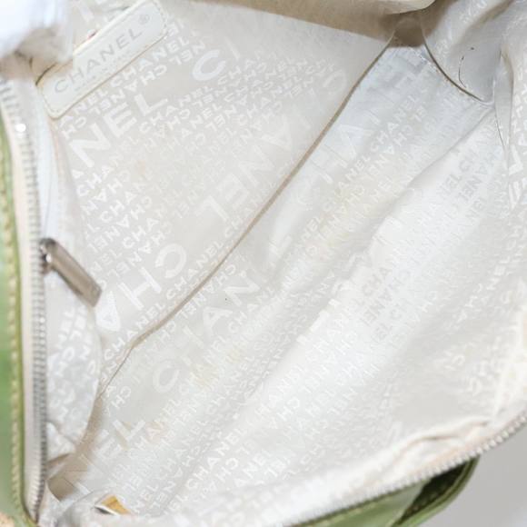 CHANEL Hand Bag Cotton Beige CC Auth 102761 - Picture 11 of 16